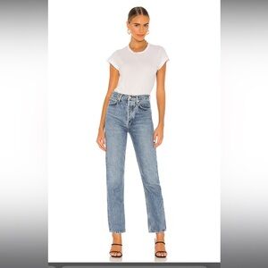 Agolde Women's Straight Leg Blue Jeans